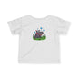 Cute Hippo Infant Tee with Bubbles, Baby Shirt, Toddler T-Shirt, Fun Kids Clothing, Unique Baby Gift, Pram Outfit