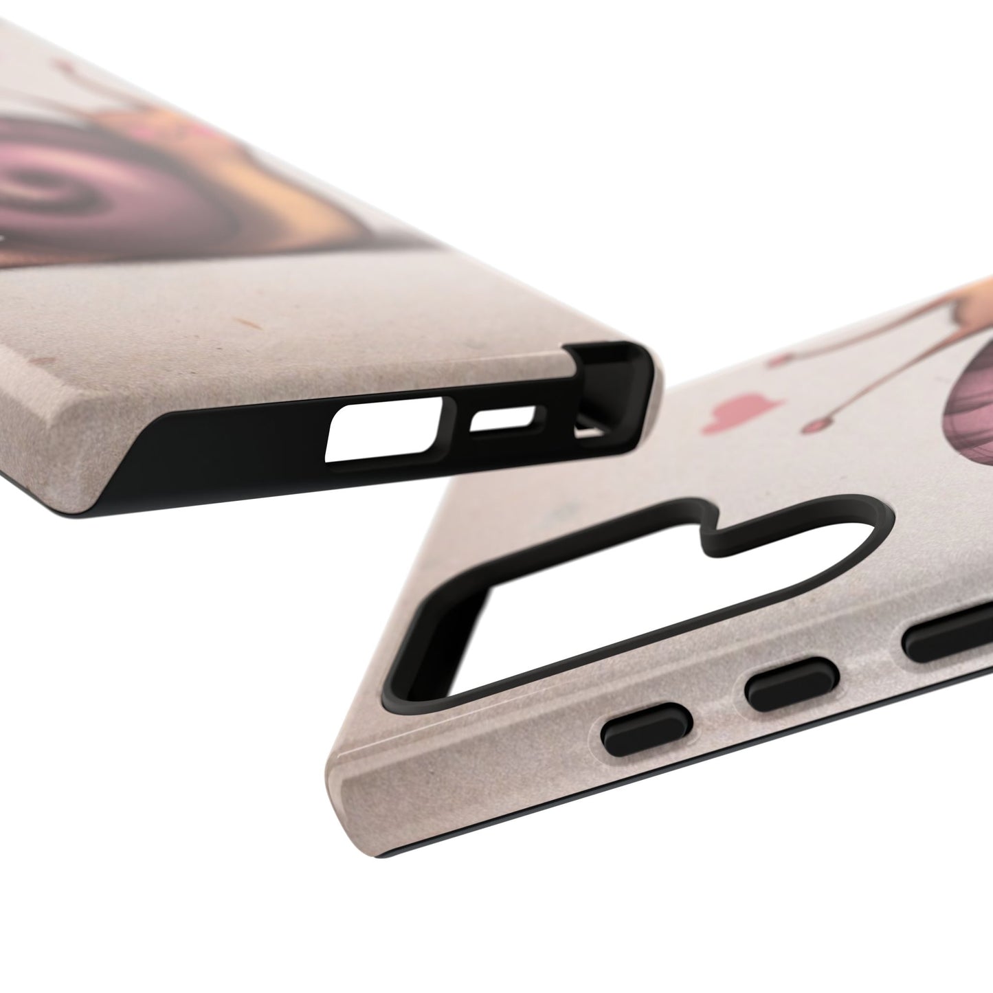 Cute Snail Phone Case — Pink Heart Cartoon Protective iPhone Cover