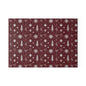 Holiday Snowflake & Pine Glass Cutting Board — Festive Winter Kitchen Decor