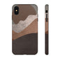 Abstract Earthtone Phone Case — Brown Layered Rugged Tough Case