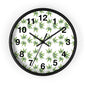 Leafy Wall Clock - Green Herbal Decor, Perfect for Nature Lovers, Boho Style, Gift for Gardeners, Unique Home Accent