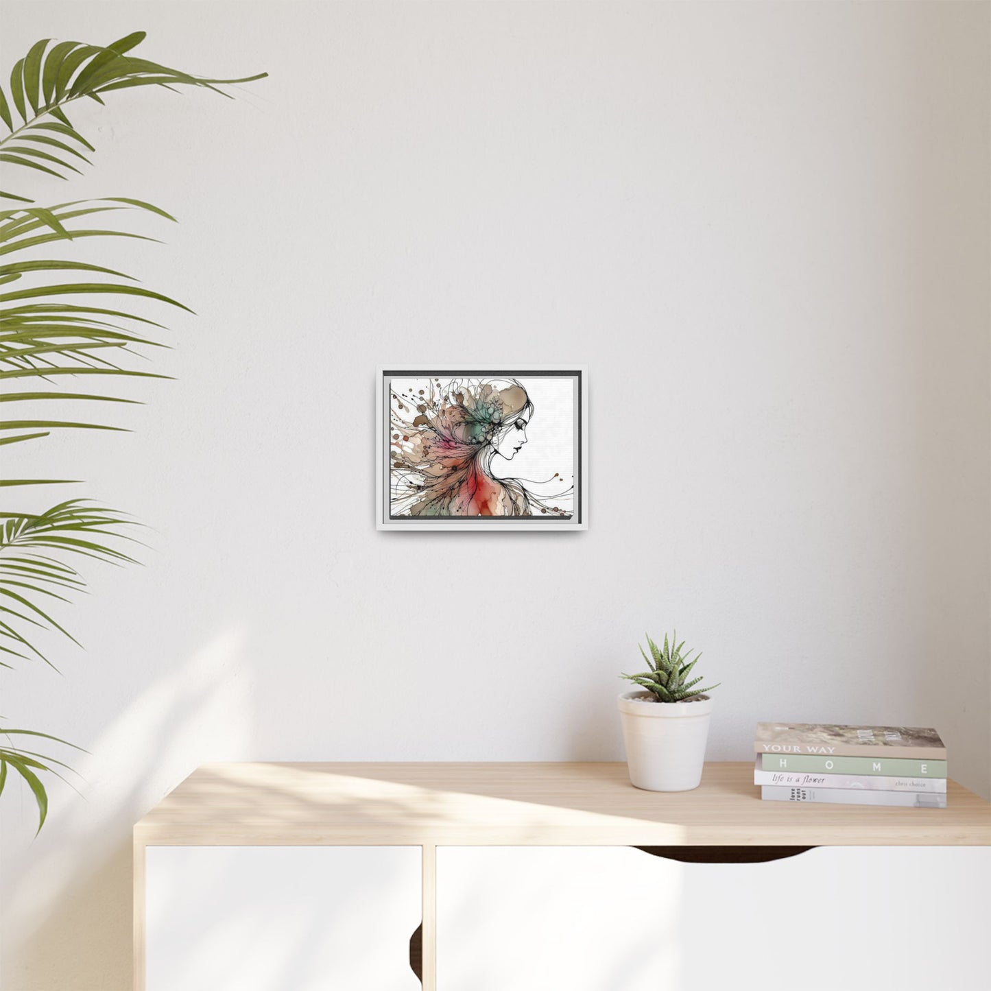 Matte Canvas, Framed (Multi-color) - Girl Whispers