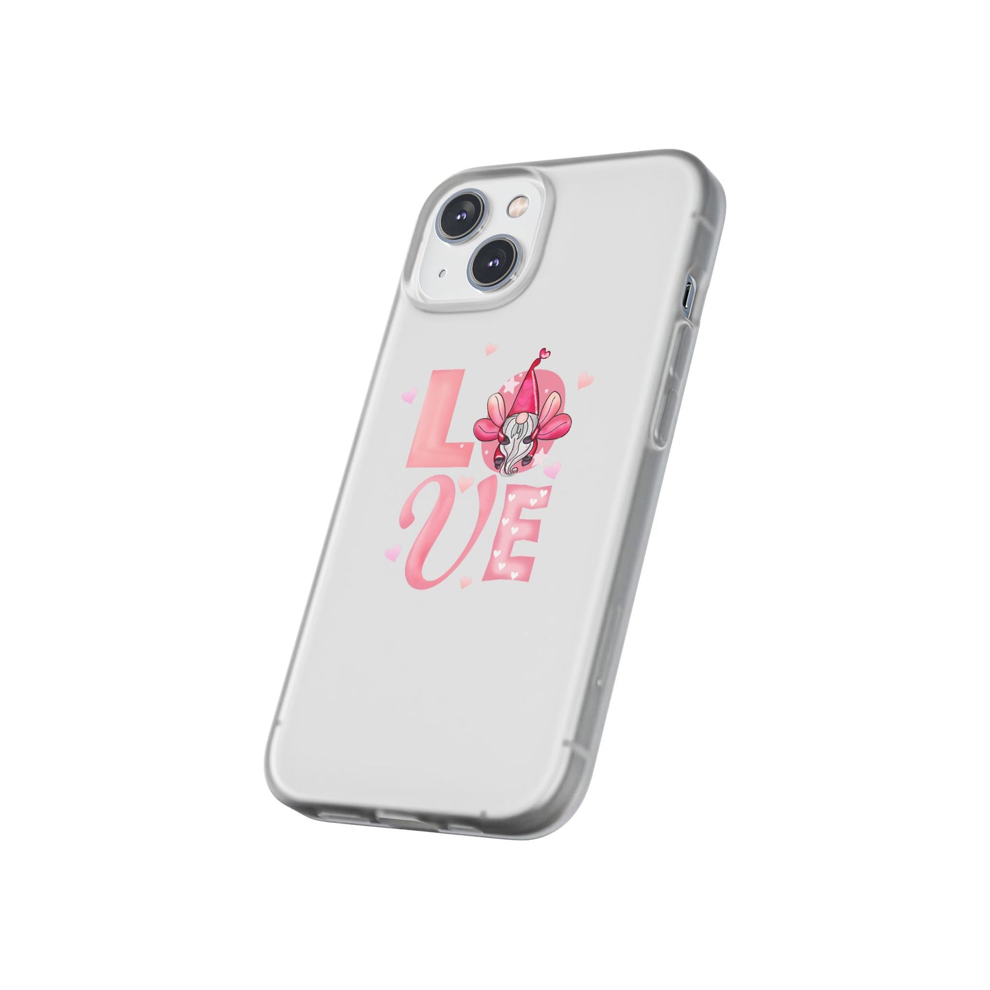 Love Gnome Phone Case — Cute Pink Valentine Flexi Case