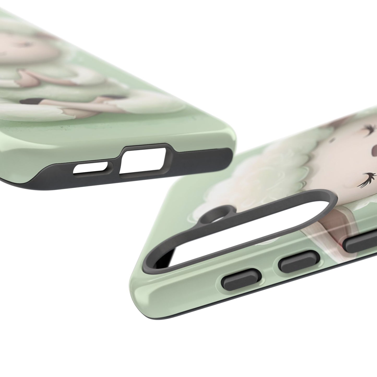 Meditating Lamb Phone Case — Cute Pastel Protective iPhone Cover