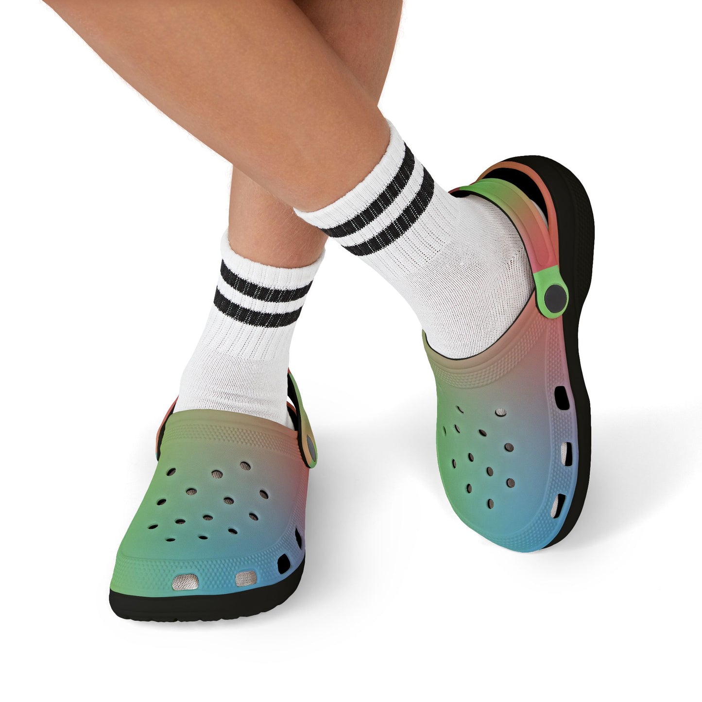 Rainbow Kids' EVA Foam Clogs