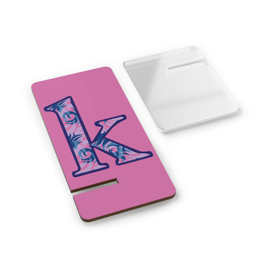 Personalized Floral Phone Stand, Desktop Holder, Custom Smartphone Display, Ideal Gift for Students, Home Office Decor