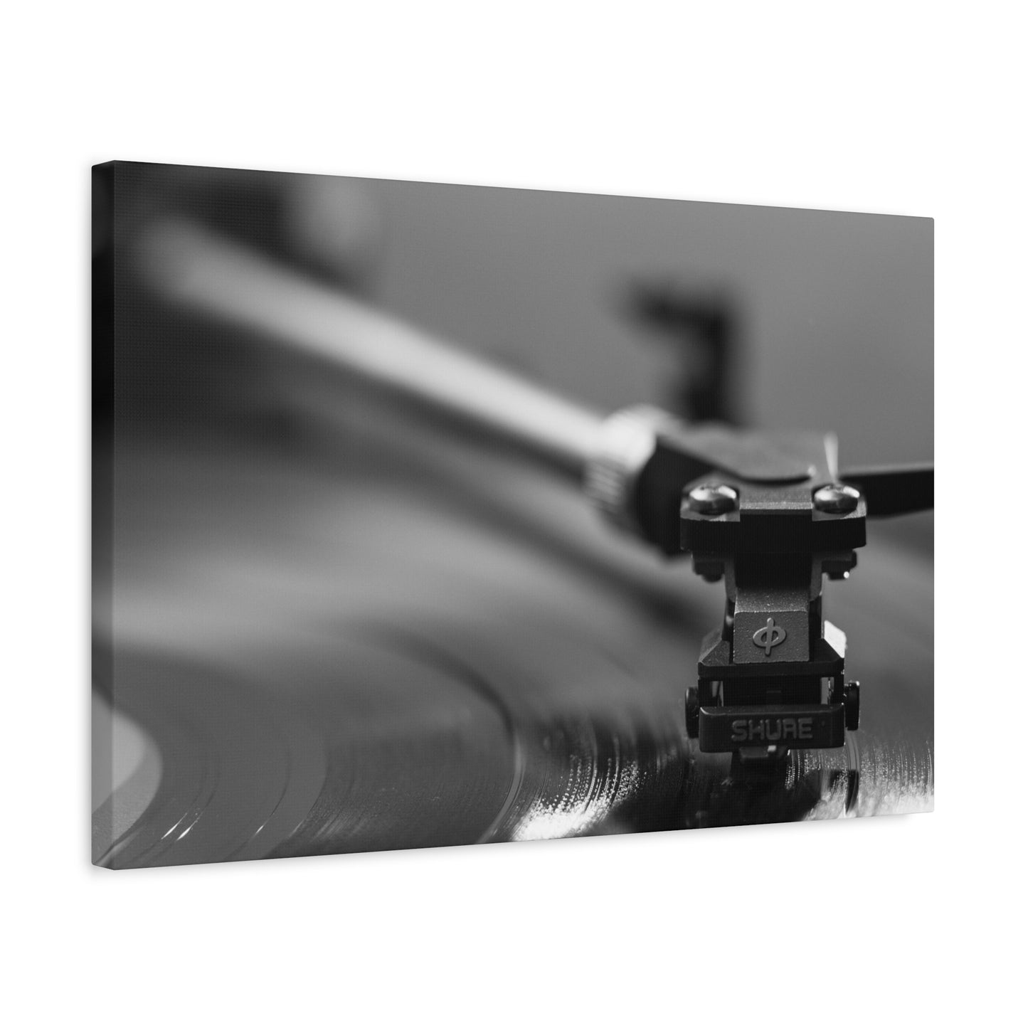 Vinyl Turntable Matte Canvas Print — Stretched 1.25" Wall Art