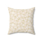 Soft Floral Square Pillow for Home Decor, Cozy Cushion, Gift Idea for Housewarming, Wedding, or Mother's Day, Decorative Throw Pillow