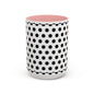 Elegant Polka Dot Mug - Stylish Coffee Cup for Home, Office, Gift for Birthdays, Anniversaries, Holidays, Unique Drinkware