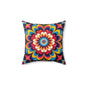 Psychedelic Mandala Decorative Pillow