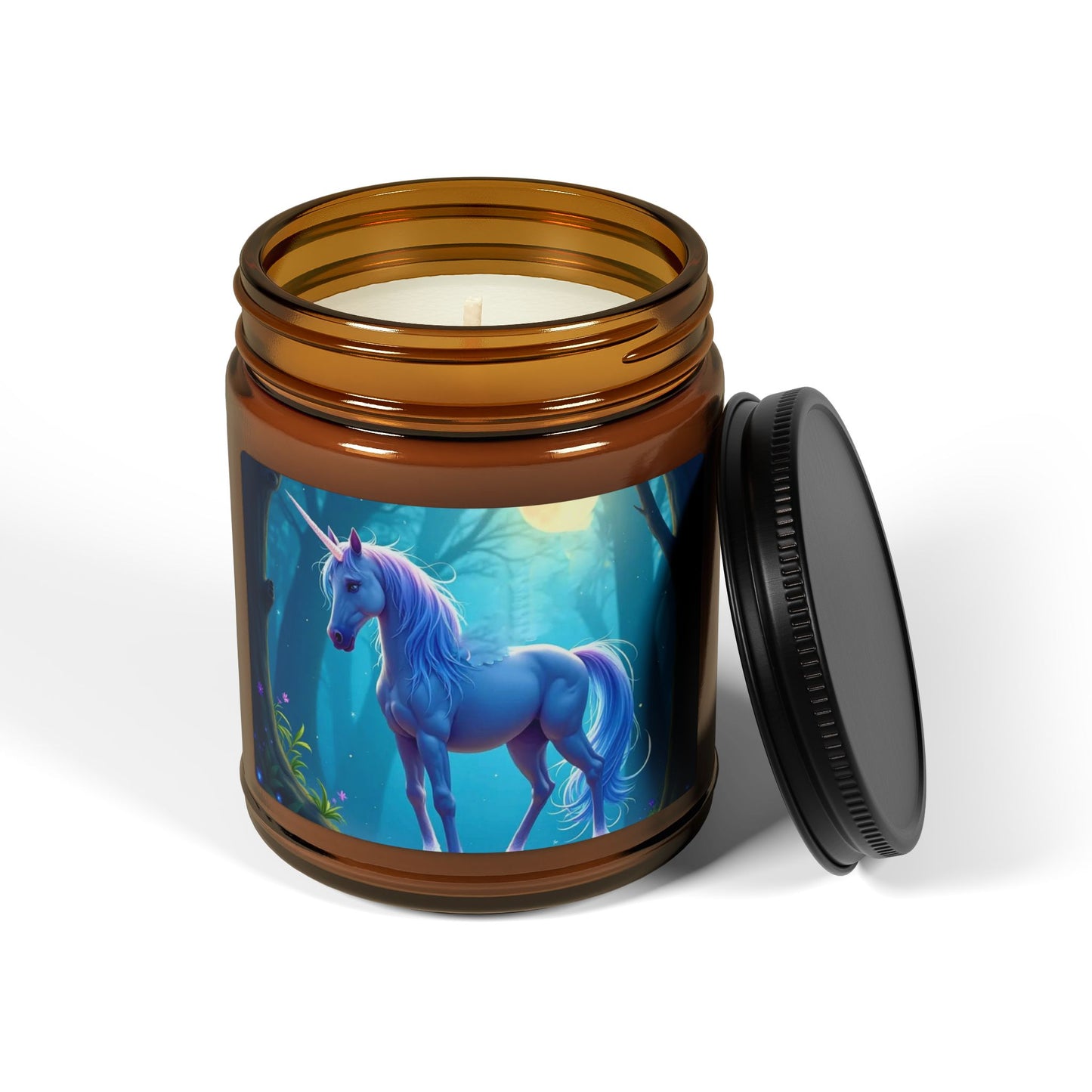 Unicorn Soy Candle — Amber Jar Scented Candle (Multiple Sizes)