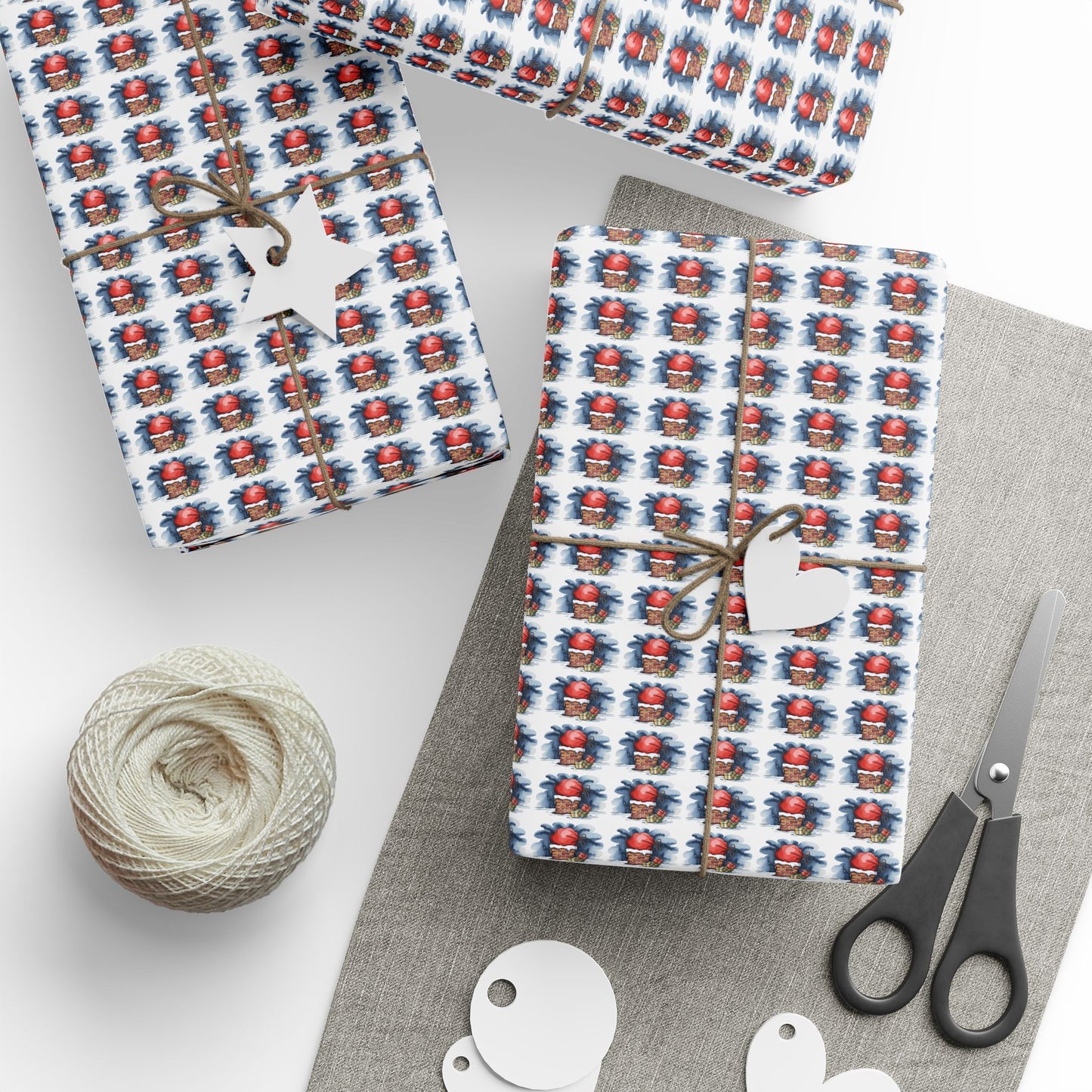Wrapping Paper Roll — Festive Nutcracker Pattern Gift Wrap