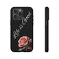 Floral Phone Case - Life is Good, Tough Phone Cover, Gift for Her, Rose Design, Personalized Phone Accessory, Stylish Tech Protector