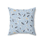Trendy Floral Throw Pillow, Decorative Cushion, Cozy Home Decor, Living Room Accent, Gift for Housewarming, Spring Decor