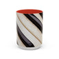 Musical Accent Coffee Mug | Piano Design, Coffee Lover Gift, Musician Mug, Stylish Drinkware, Home & Office Decor