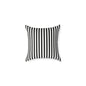 Black & White Vertical Stripe Throw Pillow — Modern Decorative Cushion