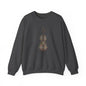 Stylish Violin Art Sweatshirt, Music Lover Gift, Cozy Crewneck, Perfect for Concerts, Music Festivals, Unisex Apparel, Gift for Musicians