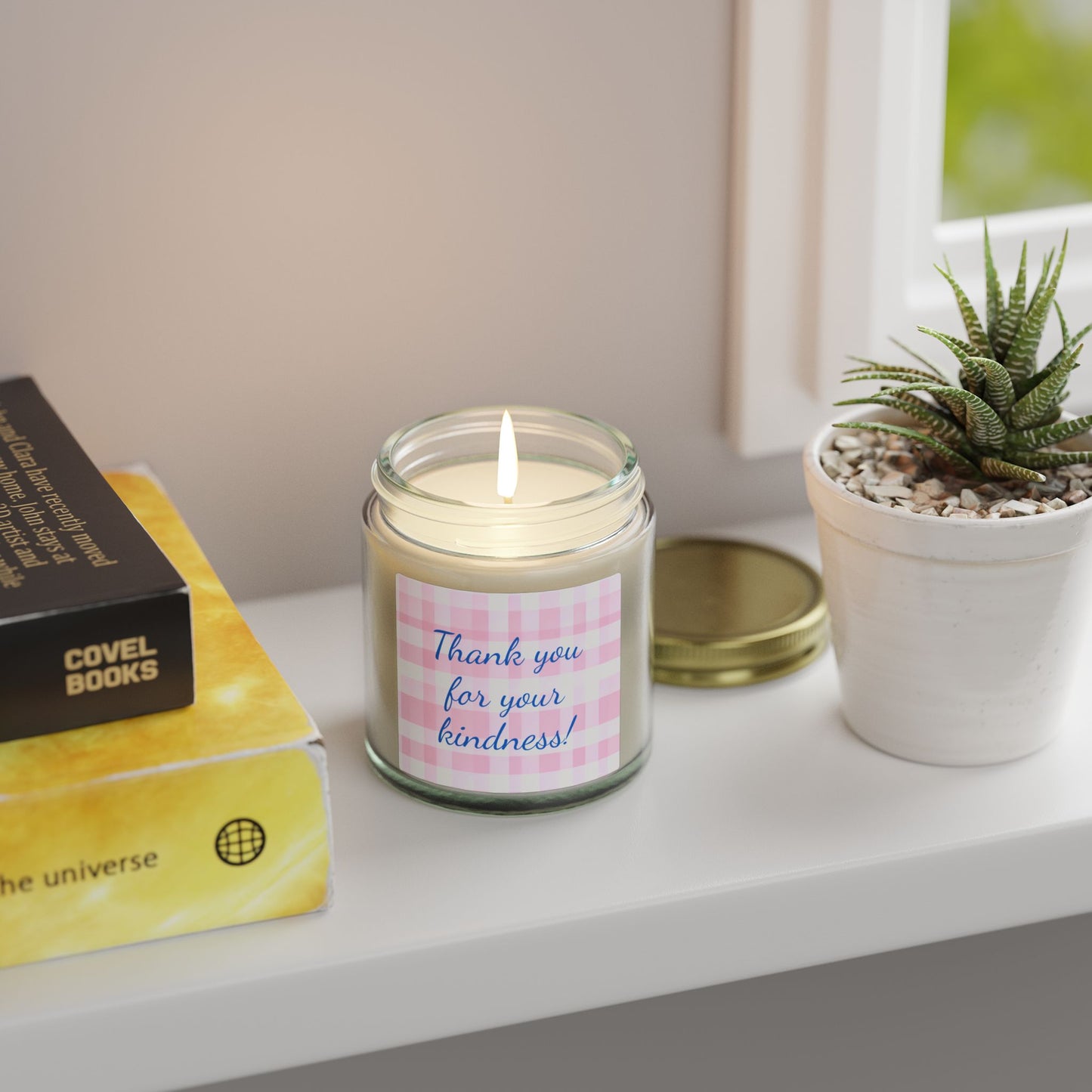 Thank You For Your Kindness Scented Candle (Coconut Apricot Wax)