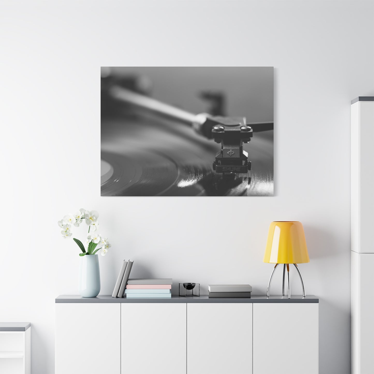 Vinyl Turntable Matte Canvas Print — Stretched 1.25" Wall Art