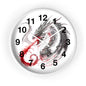 Dragon Wall Clock — Red Breath Mythical Timepiece for Fantasy Fans