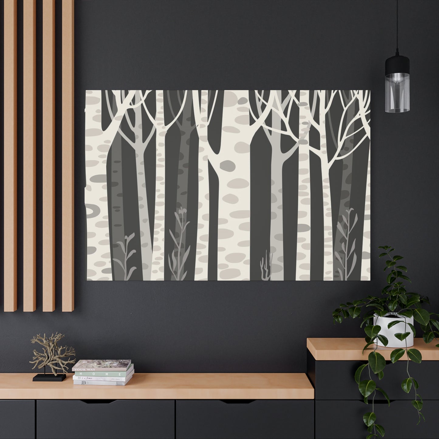 Matte Canvas, Stretched, 1.25" - Trees