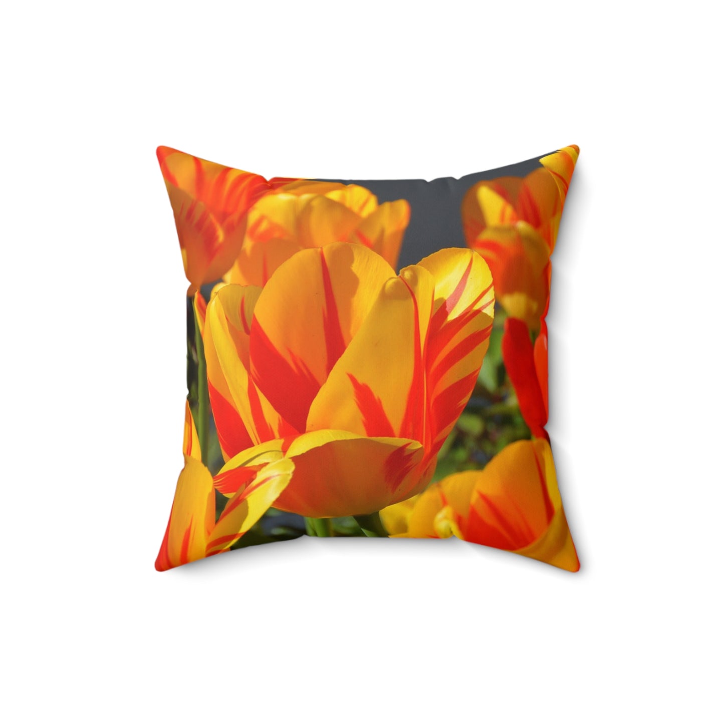 Vibrant Floral Throw Pillow - Perfect for Spring Decor, Home Accent