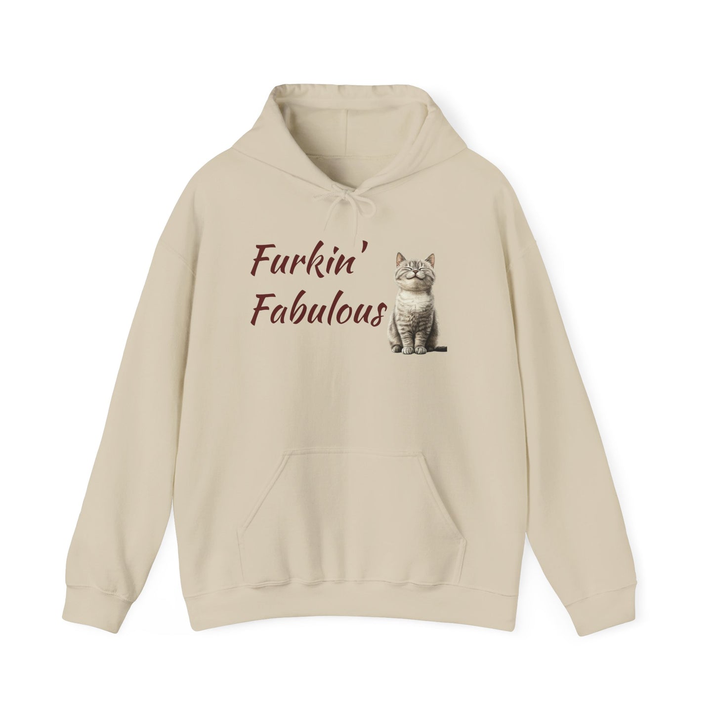 Furkin' Fabulous Cat Hoodie — Cute Kitten Graphic Sweatshirt
