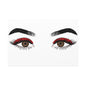 Red Lashes Wall Art Canvas — Glam Eyes Makeup Decor