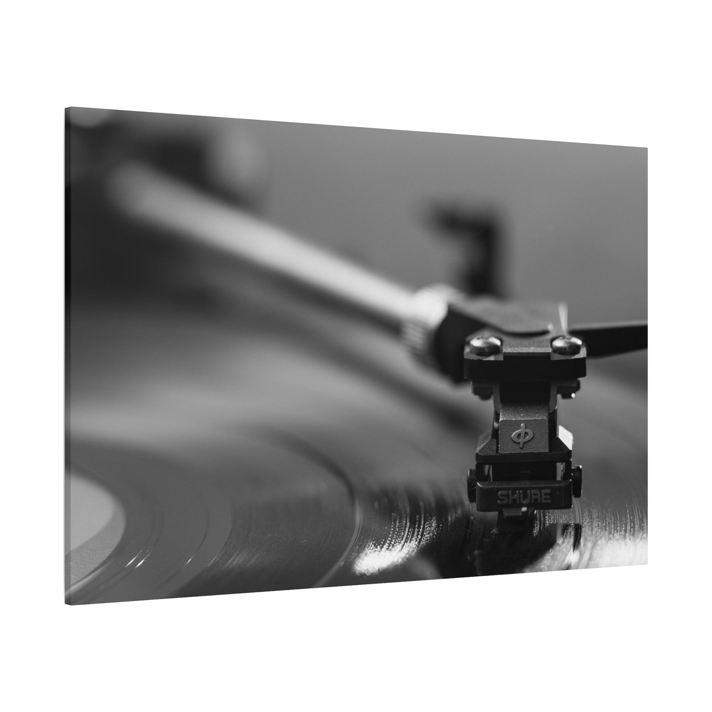 Vinyl Turntable Matte Canvas Print — Stretched 1.25" Wall Art
