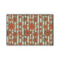 Retro Floral Heavy-Duty Floor Mat — Orange Daisy Entry Rug