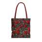 Elegant Floral Tote Bag, Stylish Rose Print, Gift for Her, Eco-Friendly Shopping Bag, Perfect for Spring, Everyday Use, Casual Chic