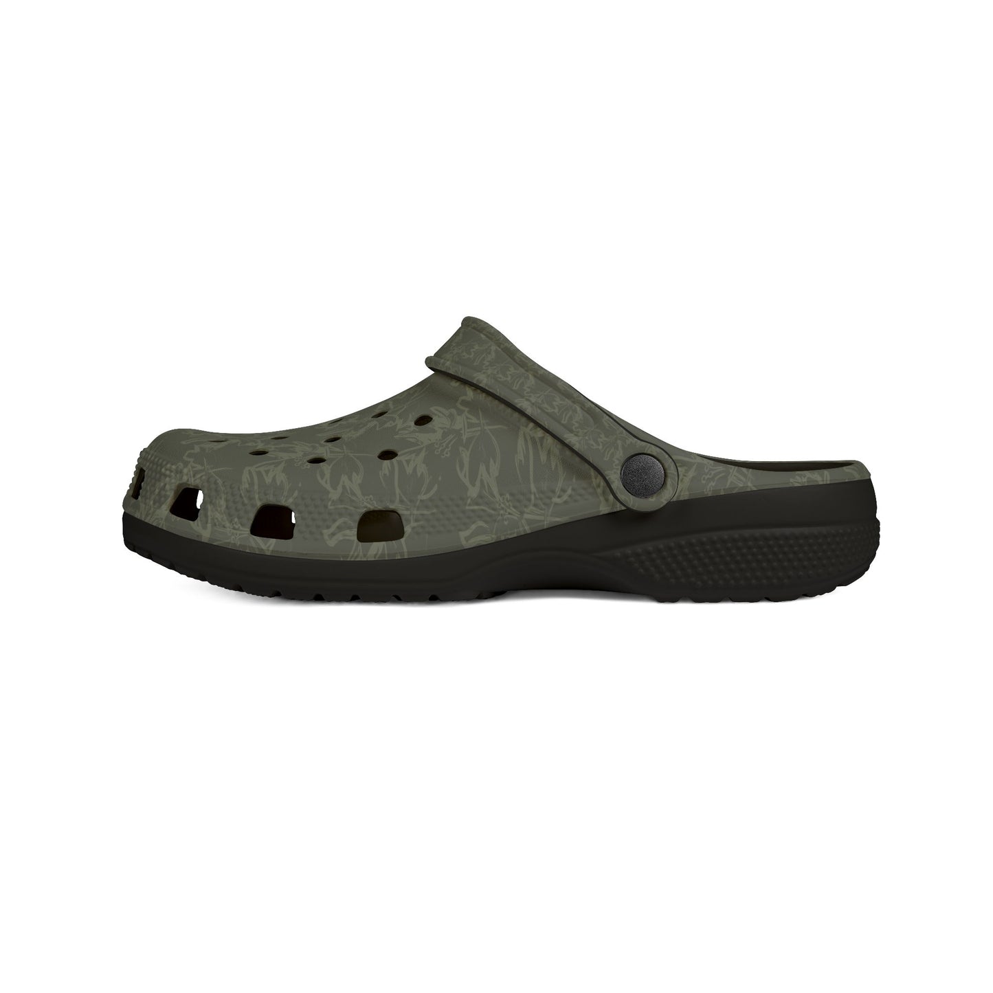 Olive Camouflage EVA Foam Clogs – Lightweight Garden & Casual Slip-On Shoes