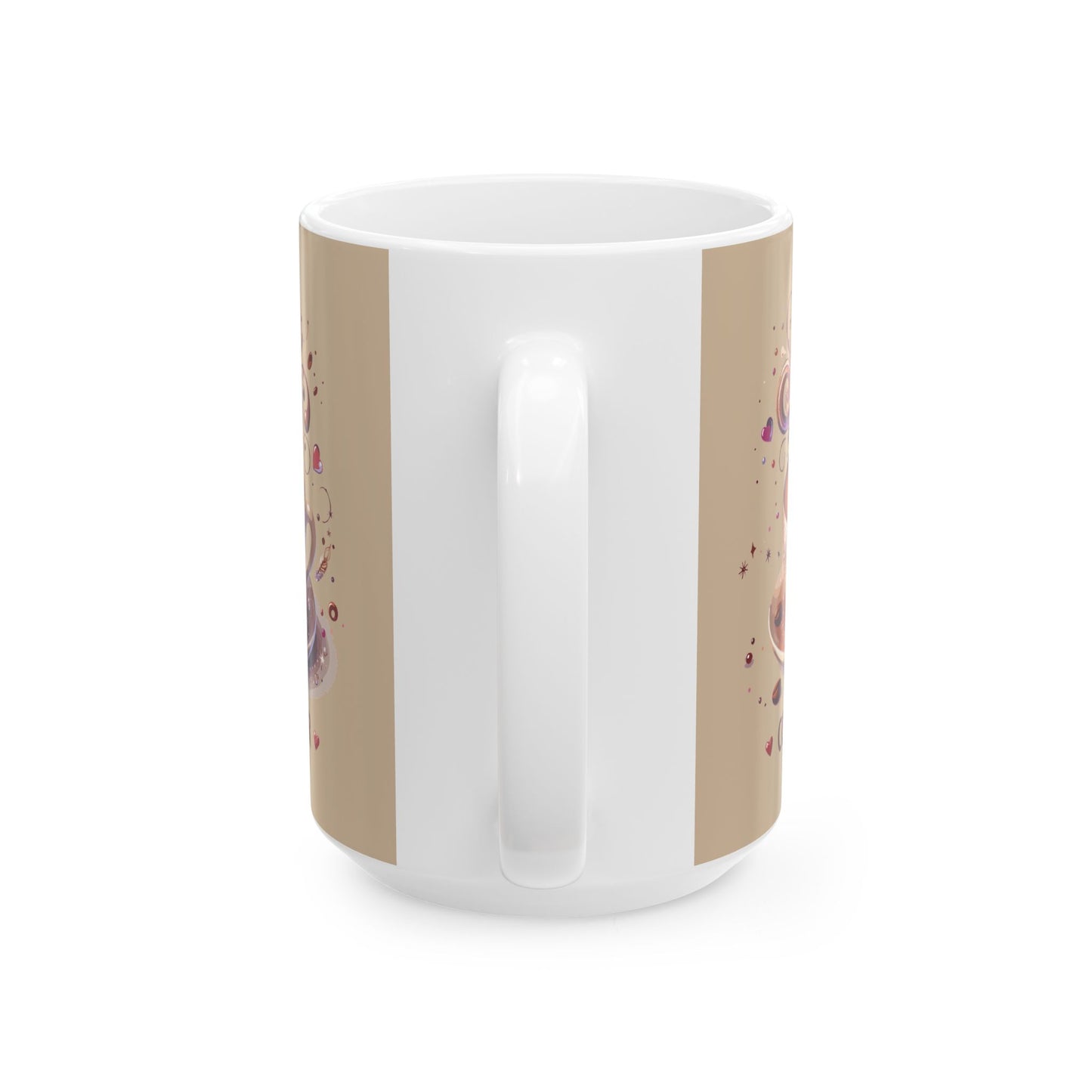 Coffee Lover Ceramic Mug — Cute Whimsical Coffee Art (11oz & 15oz)