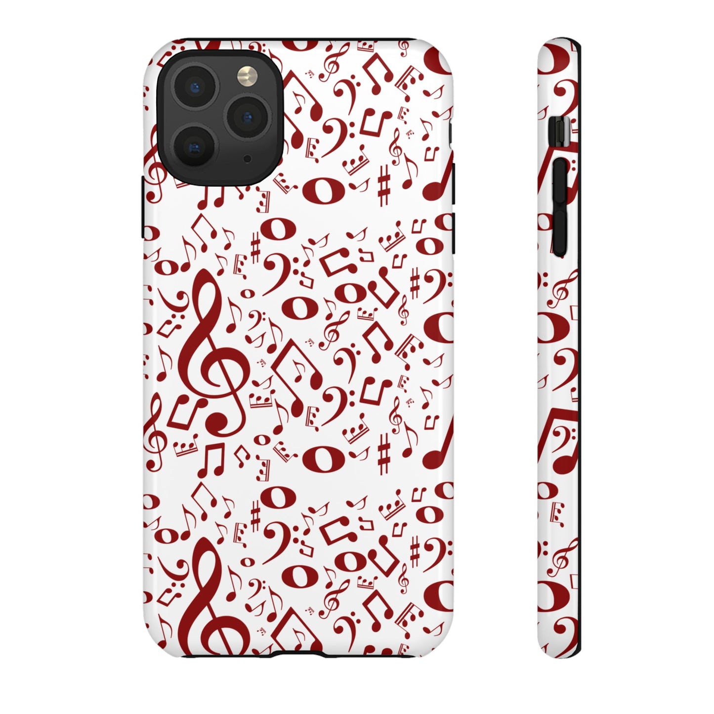 Musical Note Phone Case, Tough iPhone Cover, Gift for Musicians, Customizable, Music Lover's Accessory, Durable Phone Protection