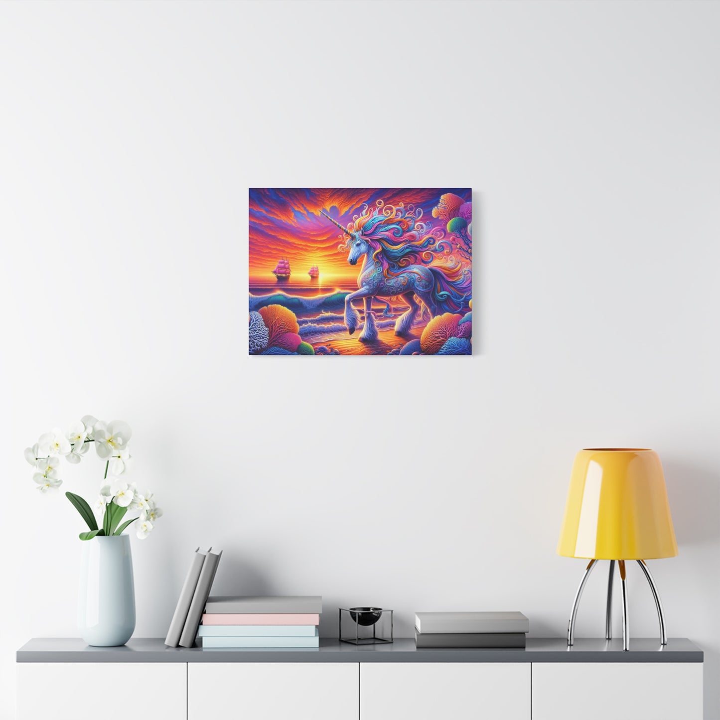 Matte Canvas, Stretched, 1.25"  Unicorn