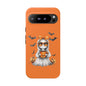 Halloween Ghost Phone Case, Cute Cat Ghost Case, Autumn Phone Cover, Spooky Season Gift, Trick or Treat Case