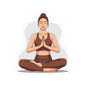 Yoga Girl Kiss-Cut Stickers, Meditation Stickers, Peaceful Decor, Boho [...]
