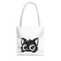 Adorable Cat Face Tote Bag | Cute Kitten Shopping Bag