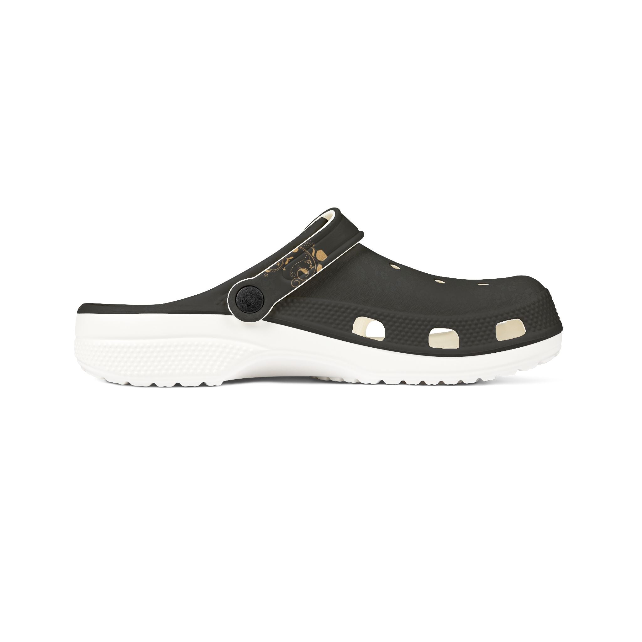 Black Speckle EVA Foam Clogs — Lightweight Slip-On Garden & Casual Shoes