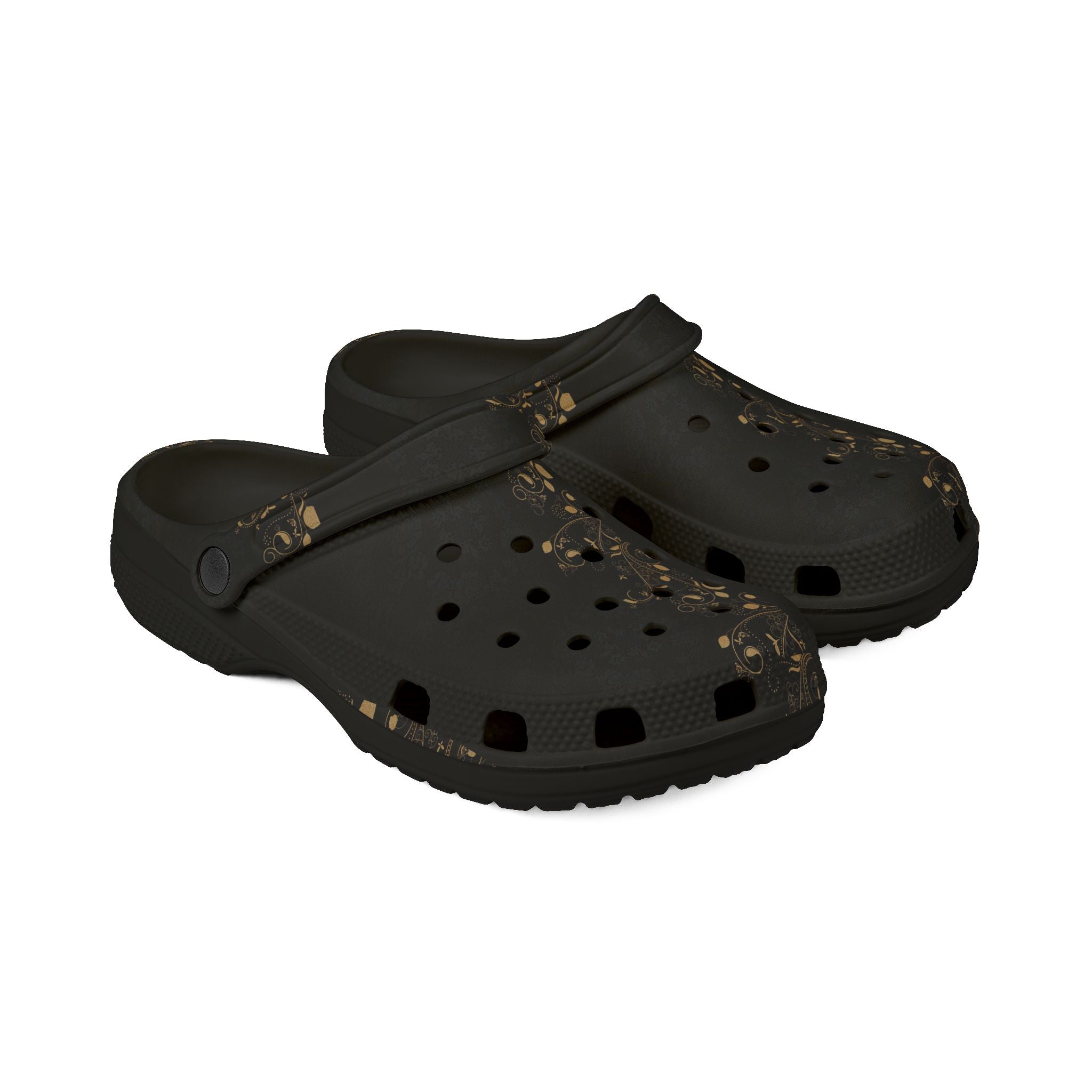 Black Speckle EVA Foam Clogs — Lightweight Slip-On Garden & Casual Shoes
