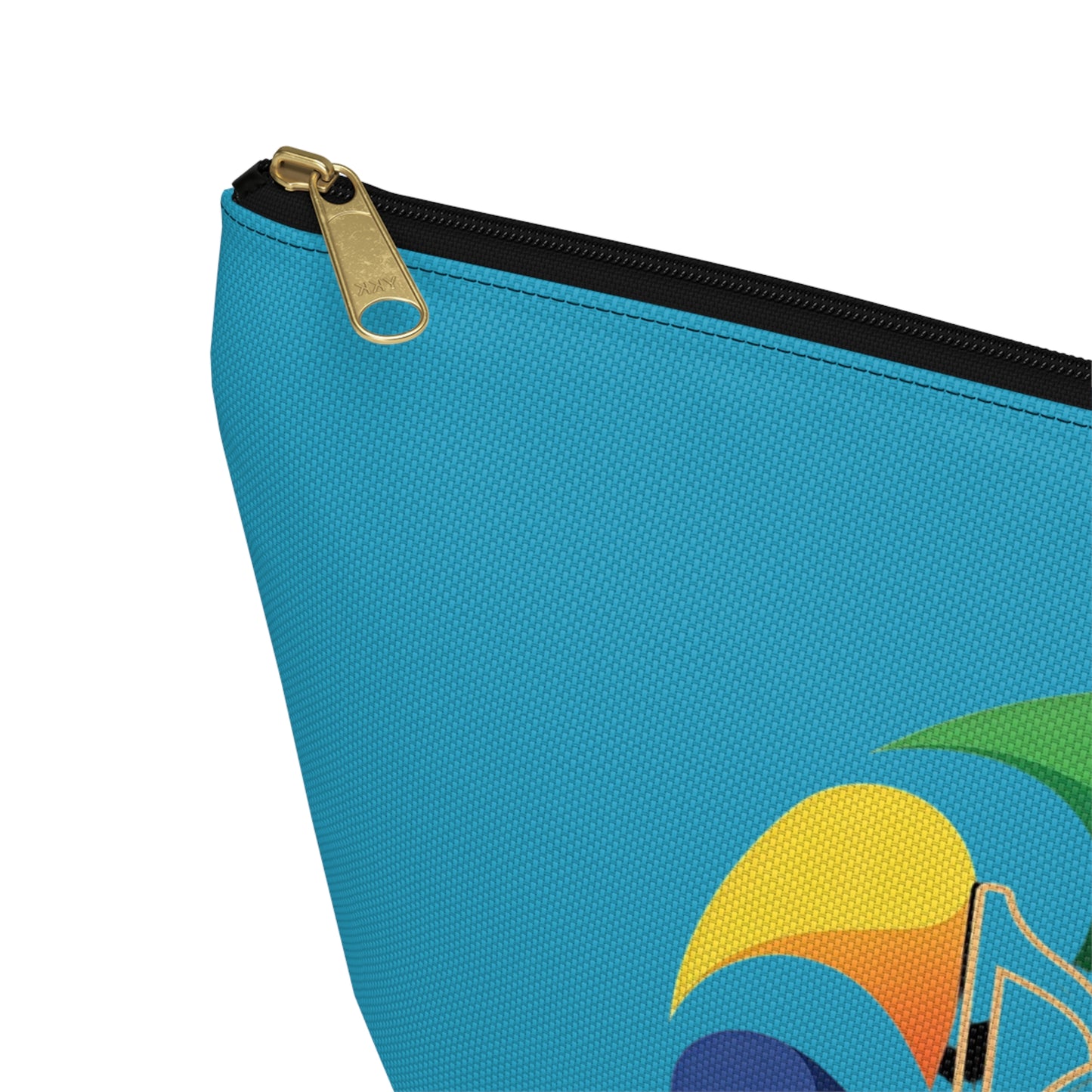 Music Notes Accessory Pouch — Colorful Treble Clef Cosmetic Bag