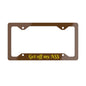 Funny Metal License Plate Frame - Get Off My Ass
