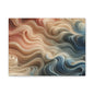 Abstract Swirl Matte Canvas Wall Art — Fluid Earth Tones, Stretched 1.25"