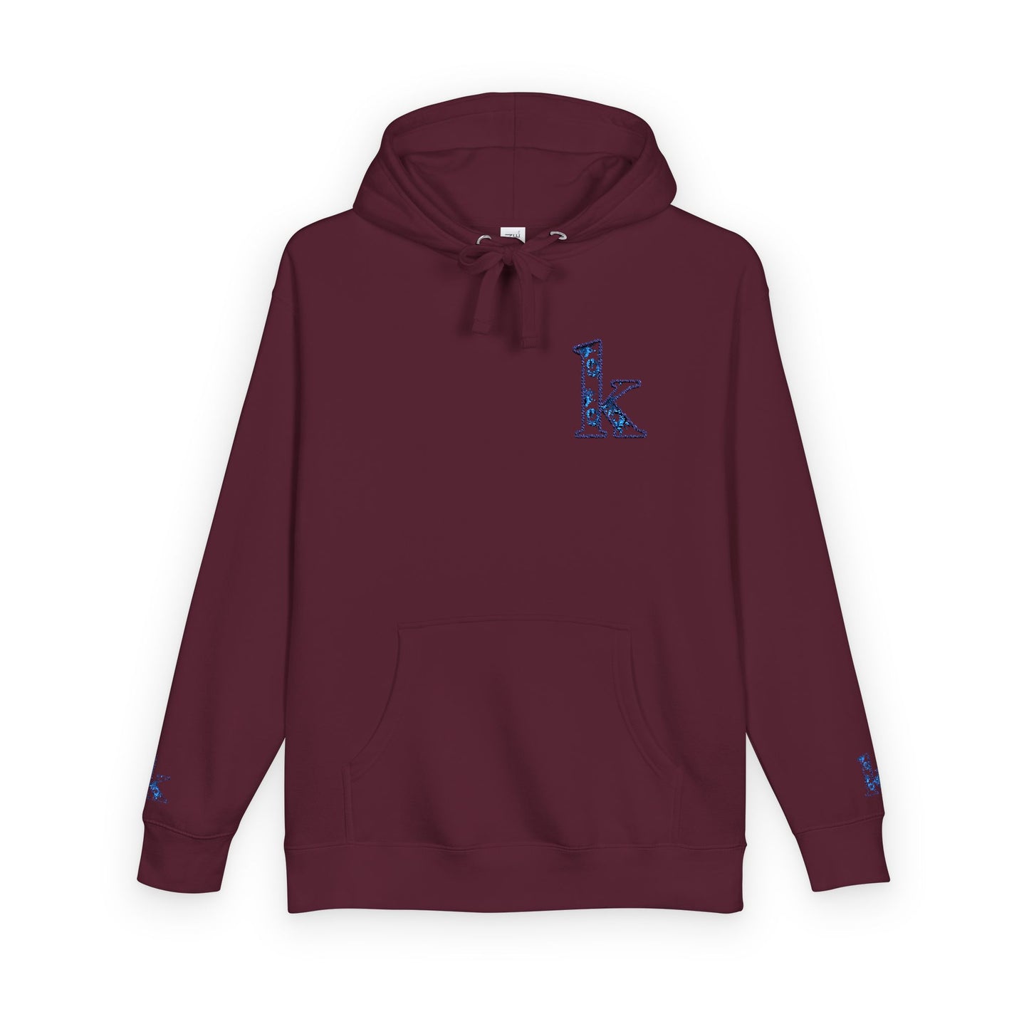 Cozy Floral Monogram Fleece Hoodie for Unisex - Perfect Gift for Birthdays, Valentine’s Day, Casual Wear, Adventure