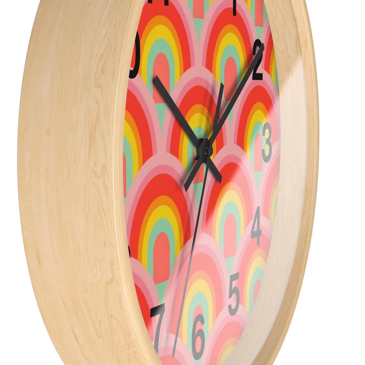Vibrant rainbow  Wall Clock