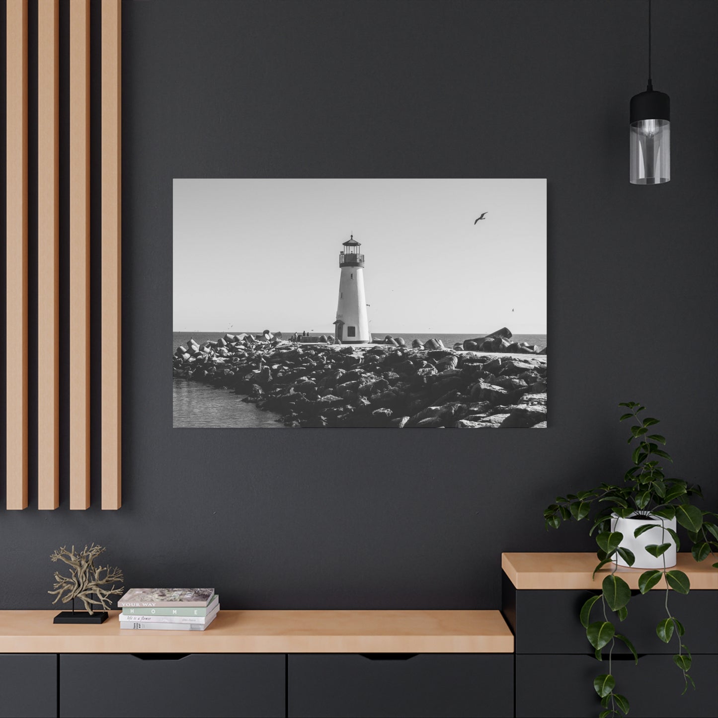 Matte Canvas, Stretched, 1.25" - Lighthouse