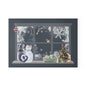Glass Cutting Board - Cozy Winter Cats by Window Holiday Kitchen Decor