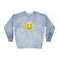 Cheerful Tie-Dye Crewneck Sweatshirt | Smiley Face Unisex Sweatshirt