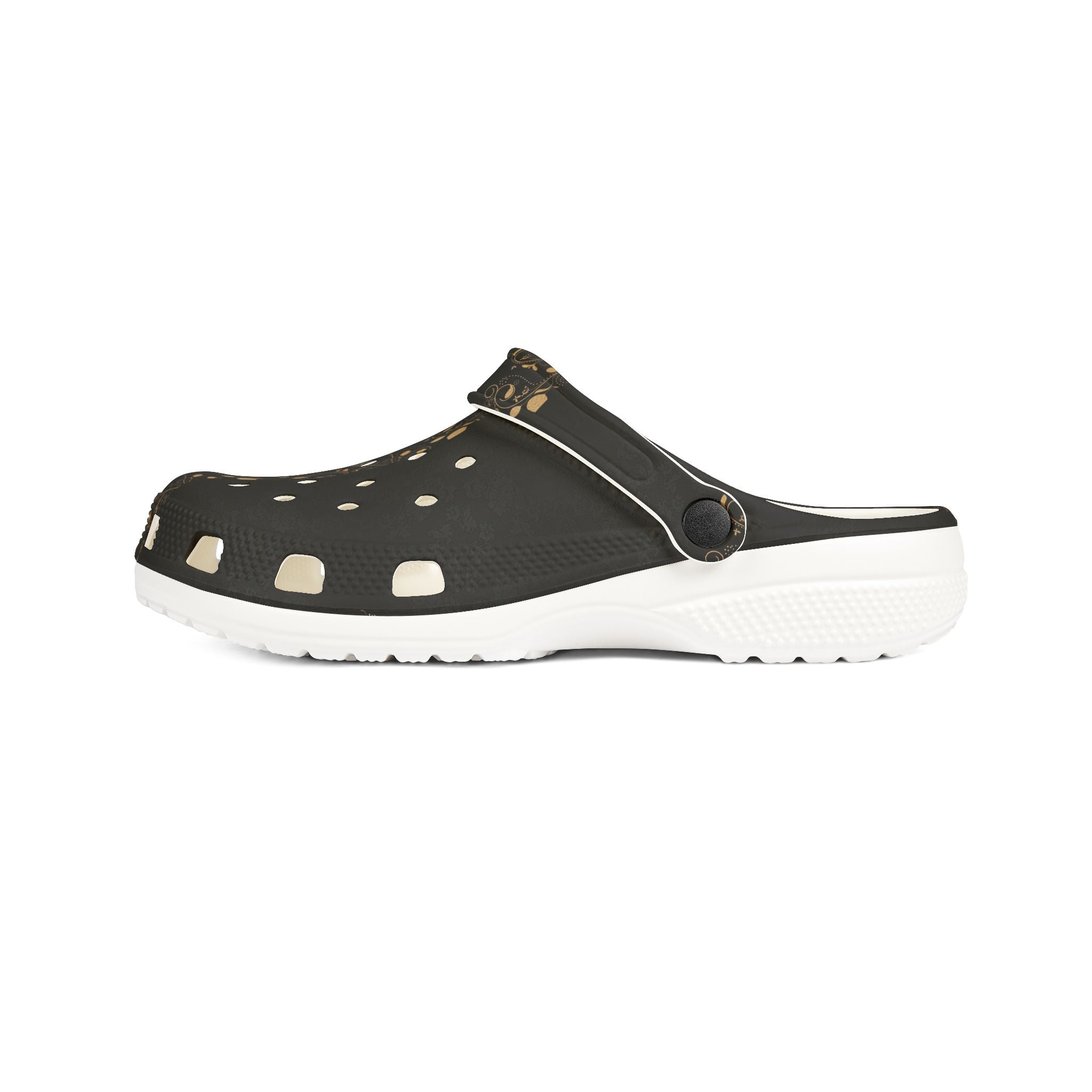 Black Speckle EVA Foam Clogs — Lightweight Slip-On Garden & Casual Shoes