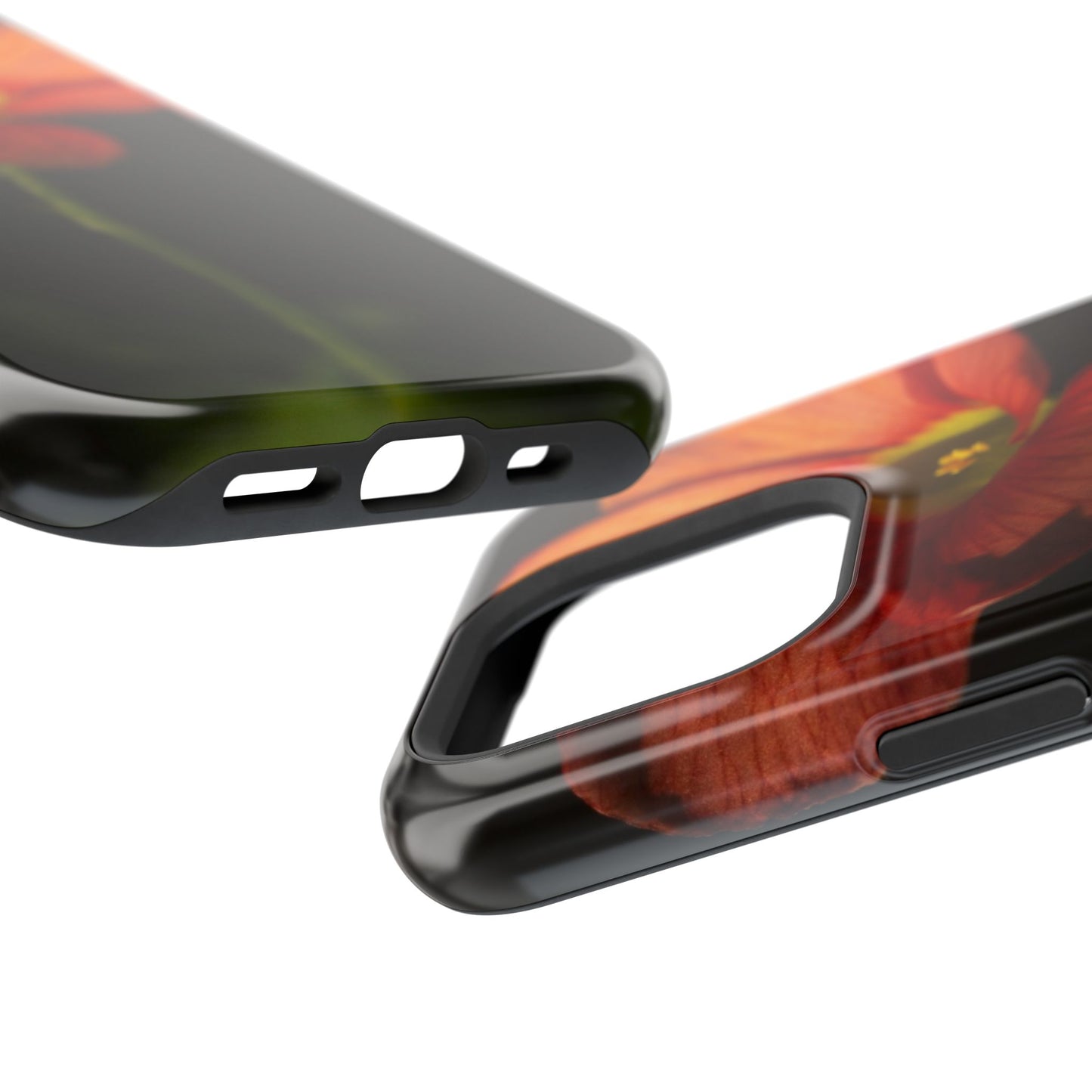 Poppy Bloom Magnetic Impact Phone Case — Slim Protective Floral Design